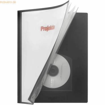 Präsentations-Sichtbuch A4 20 Hüllen A4 PP anthrazit-0