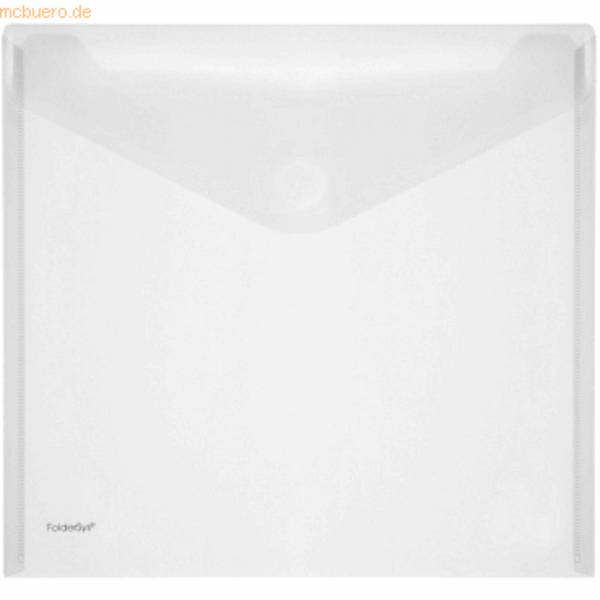 Dokumentenmappe 320x320mm PP Klettverschluss transparent