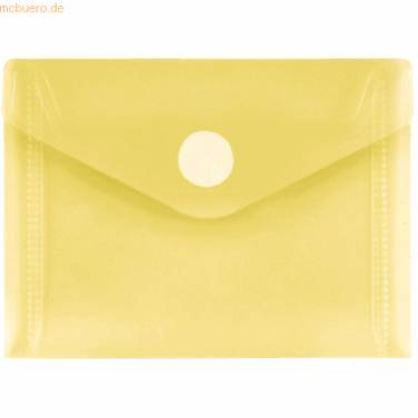 Dokumentenmappe A7quer PP Klettverschluss gelb transparent
