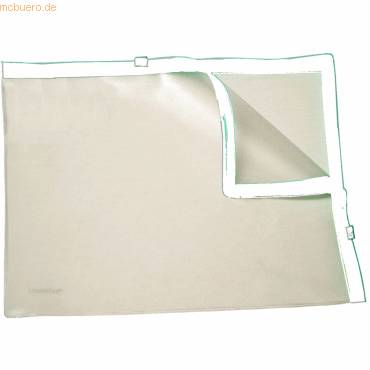 Gleitverschlusstasche A4 PVC mit 2 Plastikzips Zipp weiss-0