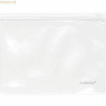 Gleitverschlusstasche 175x125mm PVC mit Plastikzip Zipp weiß-0