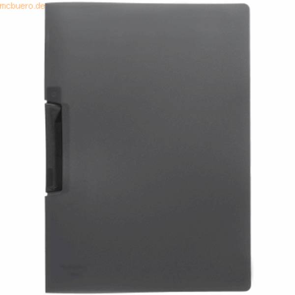 Cliphefter A4 PP bis 50 Blatt transluzent anthrazit