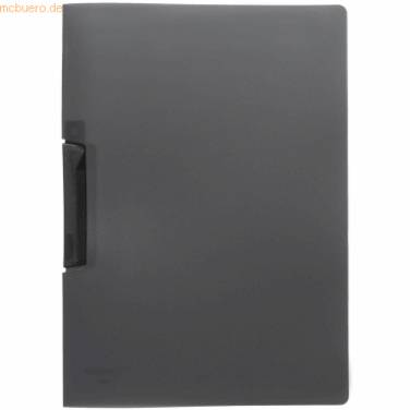 Cliphefter A4 PP bis 50 Blatt transluzent anthrazit