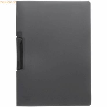 Cliphefter A4 PP bis 50 Blatt transluzent anthrazit-0