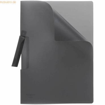 Cliphefter A4 PP bis 50 Blatt transluzent anthrazit-1