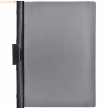 Cliphefter A4 PP bis 40 Blatt transluzent schwarz