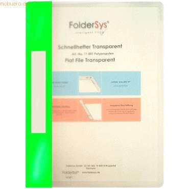 Sichthefter A4 PP transparent/grün-0