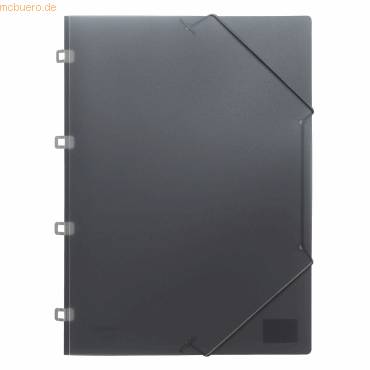Eckspannmappe A4 PP transluzent anthrazit-0