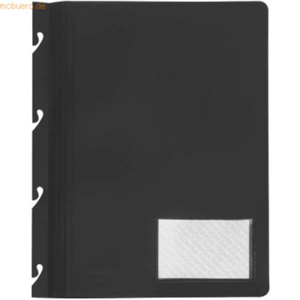 Einhakhefter Variant A4 PP vollfarbig schwarz