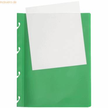 Einhakhefter Variant A4 PP mit Sichttasche vollfarbig grün-0