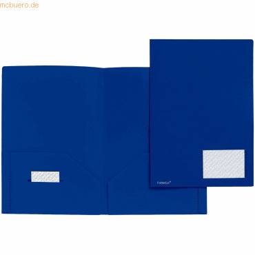 Angebotsmappe A4 PP vollfarbig blau-0
