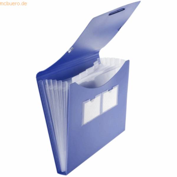 FOLDERSYS - Fächermappe 5 Fächer blau