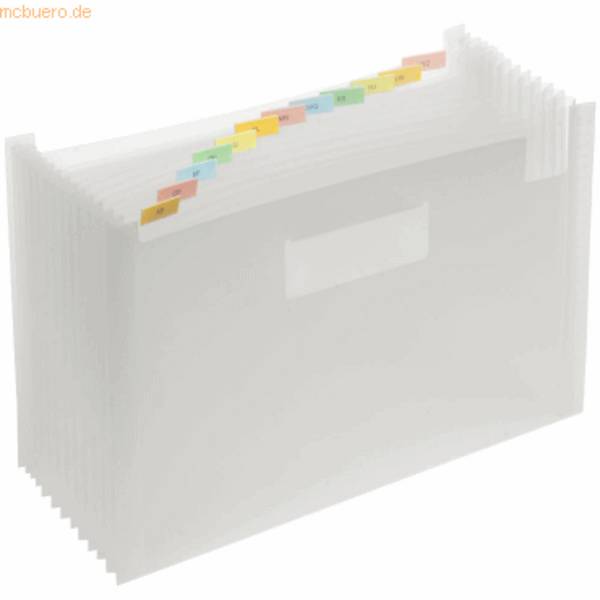 FOLDERSYS - Fächermappe 12 Fächer transparent