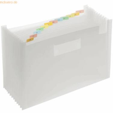 FOLDERSYS - Fächermappe 12 Fächer transparent