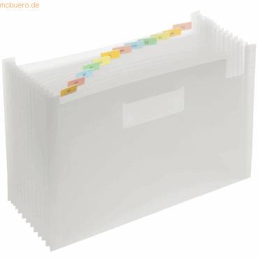 FOLDERSYS - Fächermappe 12 Fächer transparent-0