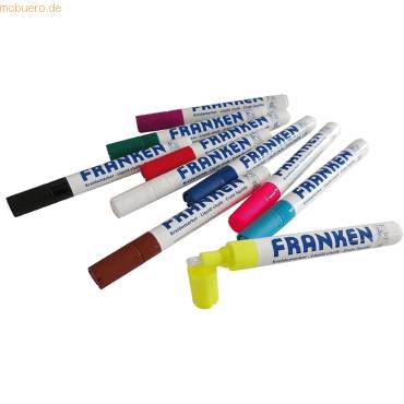Kreidemarker 2-5mm farbig sortiert VE=10 stück-0