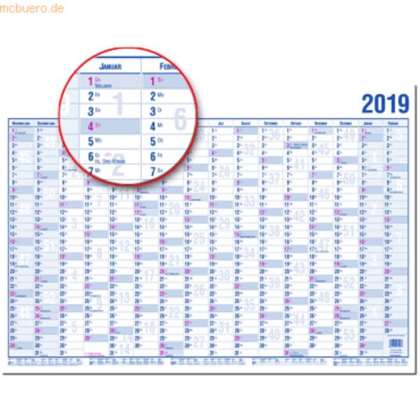 Wandplaner 16 Monaten A2 60x40cm Nov. 2026-Febr. 2028