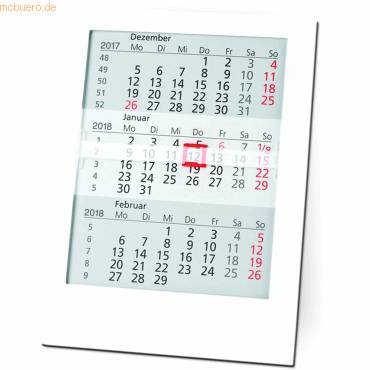 Einlage für 3-Monatstischkalender 10,x13cm Kalendarium 2027-0