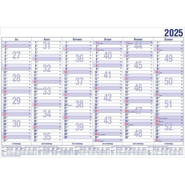 Tafelkalender A4 12 Monate Kalendarium 2027-1