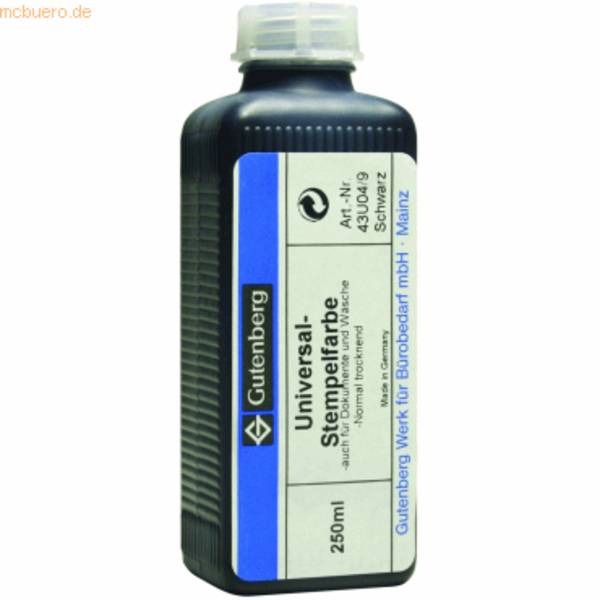 Stempelfarbe Universal 250ml schwarz