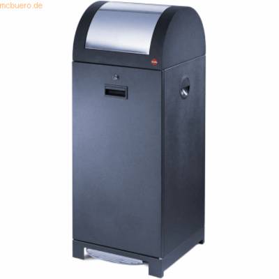 Wertstoffbehälter ProfiLine WSB design 70P schwarz mit Müllsackhalterung