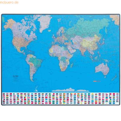 Schreibunterlage GeoPad Welt (deutsch) 65x50cm