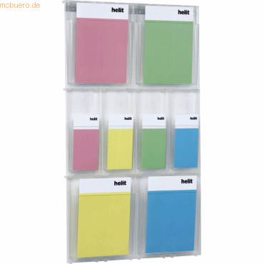 Prospekthalter-Wandset 4 x DIN A4 + 4 x 1/3 DIN A4 glasklar-0