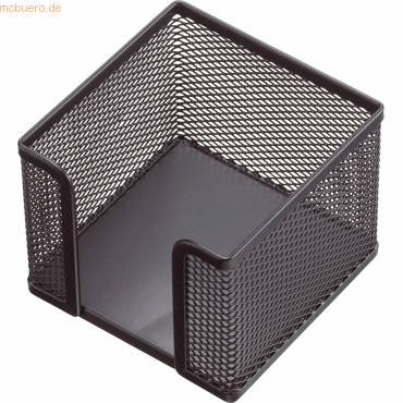 Zettelbox Mesh Metall schwarz leer-0