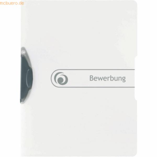 Bewerbungsmappe Express-Clip A4 PP Bewerbung farblos to go