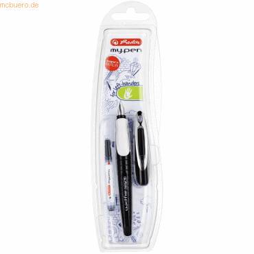 Füllhalter my.pen L-Feder schwarz/weiß