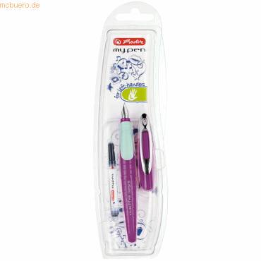 Füllhalter my.pen L-Feder lila/minze