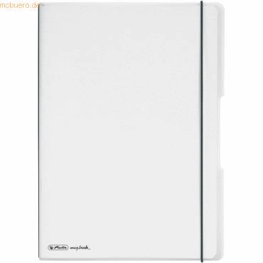 Notizheft my.book flex PP A4 2x40 Blatt liniert/kariert transparent-0