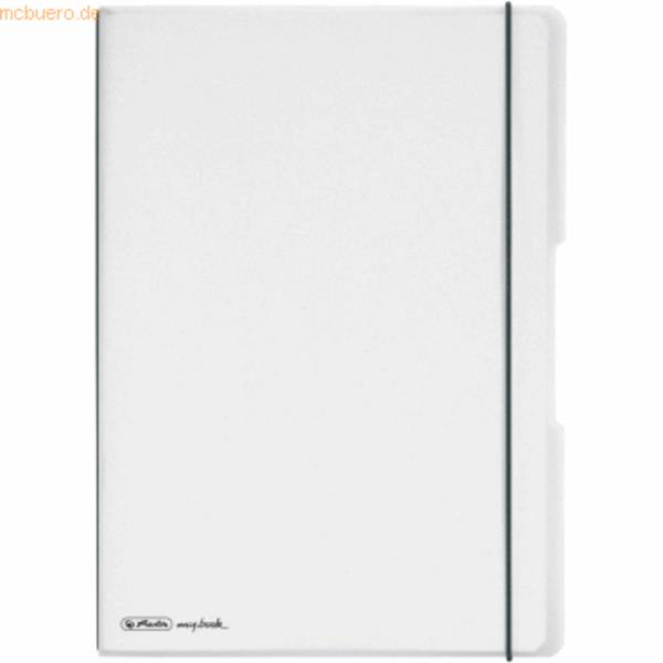 Notizheft my.book flex PP A4 2x40 Blatt liniert/kariert transparent