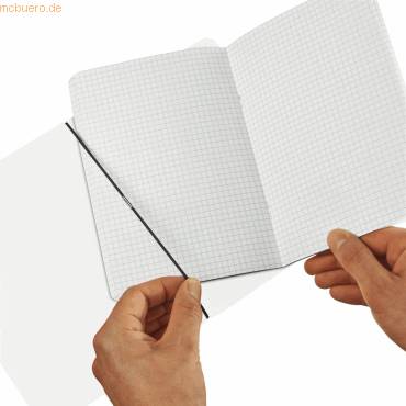 Notizheft my.book flex PP A4 2x40 Blatt liniert/kariert transparent-1
