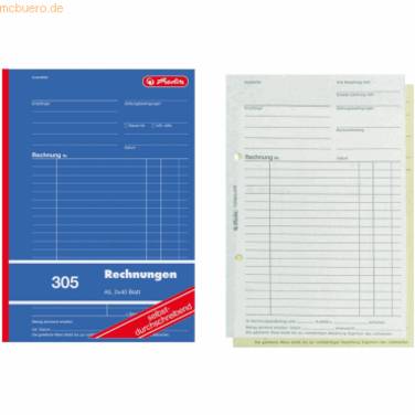 HERLITZ - Formularbuch"Rechnung 305" DIN A5 2 x 888529 - A5