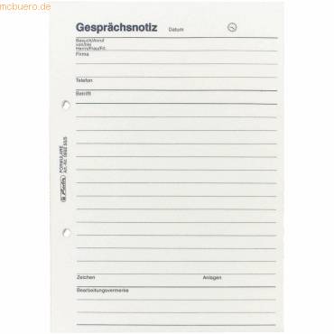 HERLITZ - Gesprächsnotiz Formularbuch 1 St. - A5-0