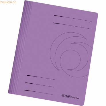 Schnellhefter Karton gefaltet violett intensiv