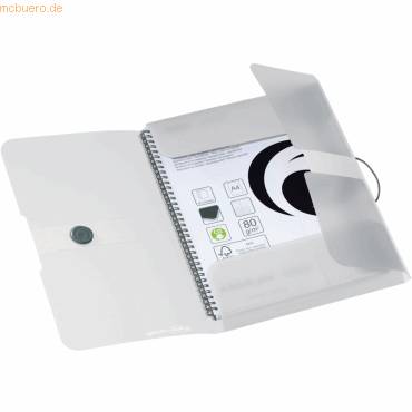 Gummizugmappe PP A4 farblos transparent to go-1