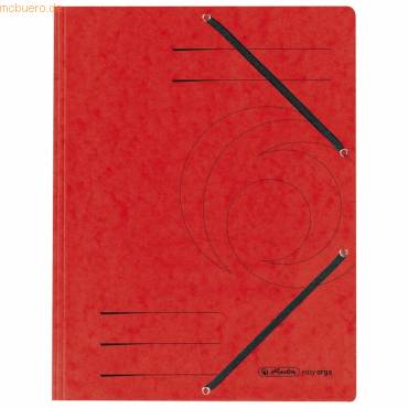 Einschlagmappe mit Gummizug Karton rot
