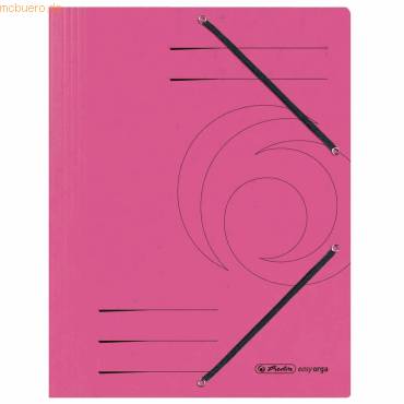 Einschlagmappe mit Gummizug Karton fuchsia