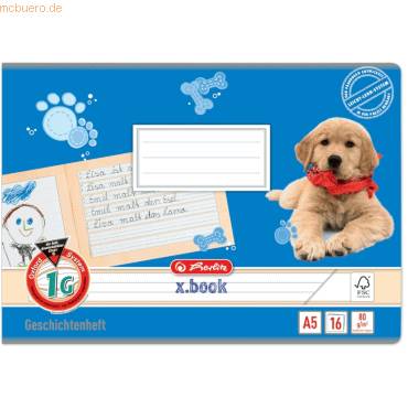 Geschichtenheft A5 16 Blatt Lineatur 1G FSC Mix-0