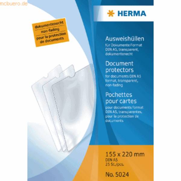 Ausweishülle 155x220mm für Dokumente DIN A5