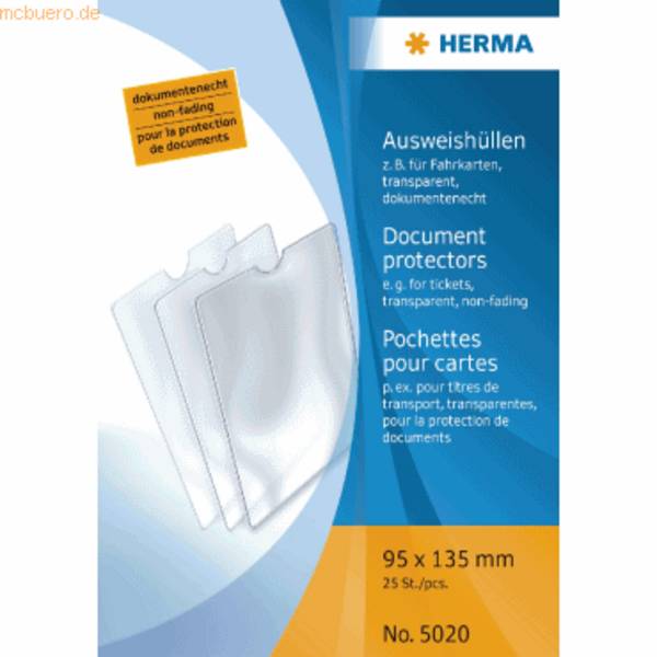 Ausweishülle 95x135mm für Fahrkarten