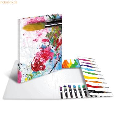 Sammelmappe A3 Pappe Farben-0
