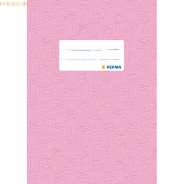 Heftschoner A5 PP rosa gedeckt