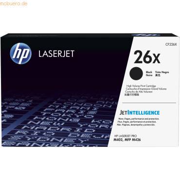 HP 26X Contractual High Yield Black Original LaserJet Toner Cartridge, 9000 Seiten, Schwarz, 1 Stück(e)-0