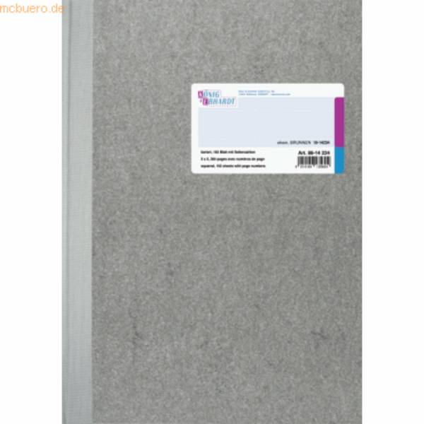 Geschäftsbuch mit Deckenband A4 192 Blatt kariert