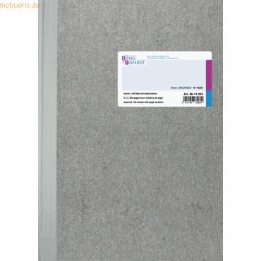 Geschäftsbuch mit Deckenband A4 192 Blatt kariert-0