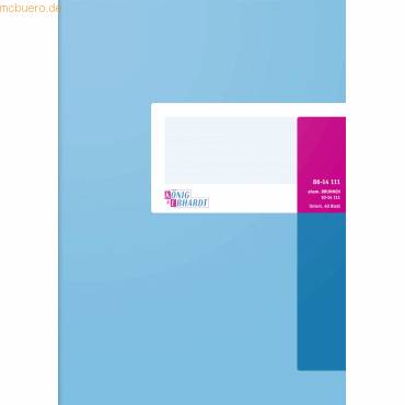 Geschäftsbuch A4 liniert 40 Blatt hellblau-0