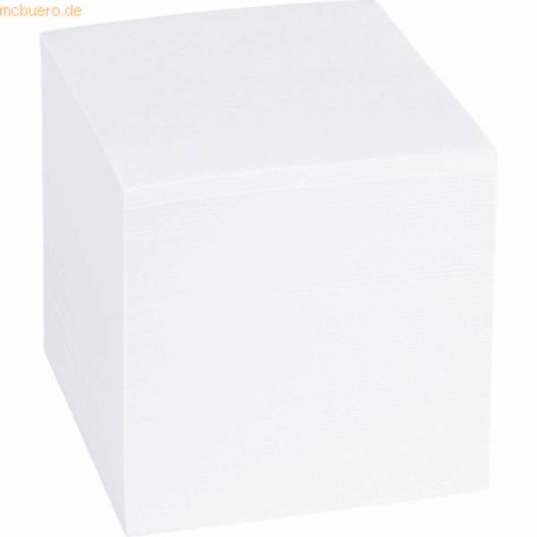 Zettelklotz 9x9x9cm weiß 750 Blatt
